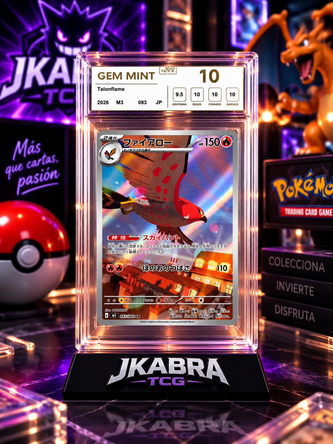 🔥 Talonflame AR – Carta Gradeada GEM MINT 10