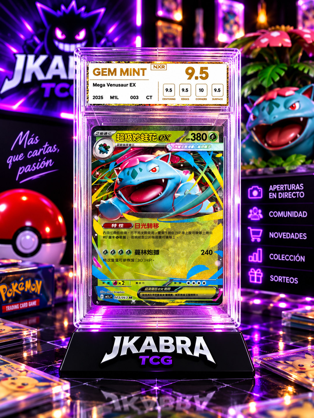 Mega Venusaur EX – Graded NXR 9.5 GEM MINT 🌿✨